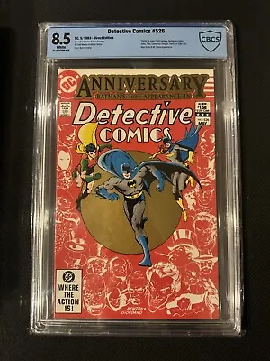 Buy Detective Comics #526 Direct Edition CBCS 8.5 WHITE PAGES Batman 500 Anniversary • 71.95£