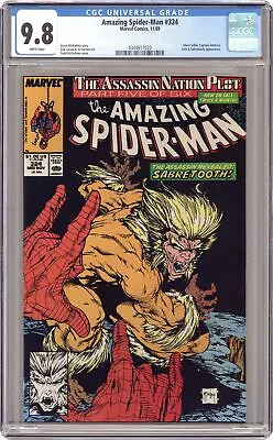 Buy Amazing Spider-Man #324 CGC 9.8 1989 4344917020 • 161.40£