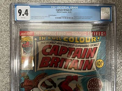 Buy Captain Britain #1 CGC 9.4 White Pages • 385£