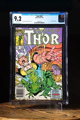 Buy THE MIGHTY THOR #364 CGC 9.2 February 1986 Thor Becomes A Frog - Newsstand THROG • 79.18£