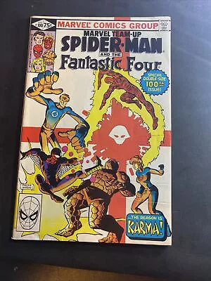 Buy Marvel TEAM UP SPIDER-MAN + THE FANTASTIC FOUR (1980) #100 1st Karma App • 11.85£