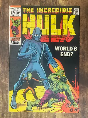 Buy Incredible Hulk #117 - STUNNING HIGH GRADE - Marvel Comics 1969 • 30.38£