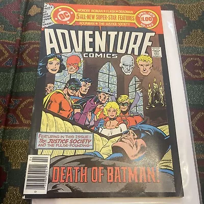 Buy Adventure Comics #462 VF 1979 DC Comics Death Of Earth 2 Batman🔥🔑!!! • 22.14£