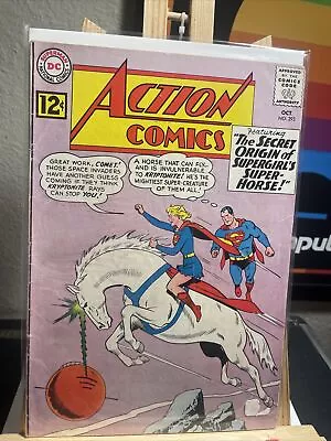 Buy Action Comics 293 Comet Origin Silver Age DC 1962 Superman Supergirl Comic Book • 20.39£