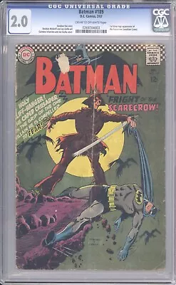 Buy BATMAN  189  CGC 2.0 - 0269704003 - Affordable 1st Silver Age Scarecrow! • 126.49£