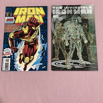 Buy Invincible Iron Man #500C 2011 And #300B 1994 Spider-Man, War Machine, Ultimo • 8.04£