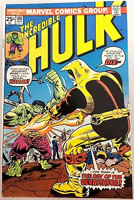 Buy Incredible Hulk #186 Marvel 1975 Death Of Devastator 9.4 NM • 79.15£