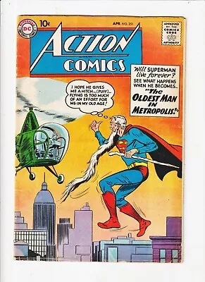 Buy Action Comics 251 Silver Age Dc Superman Wayne Boring Oldest Man In Metropolis • 79.43£