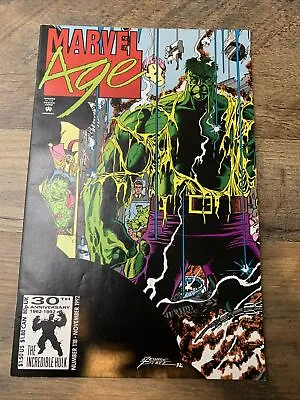 Buy Marvel Comics Marvel Age #118 November 1992 30th Anniversary Hulk Comic Book • 7.18£