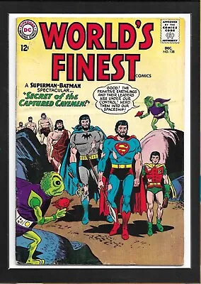 Buy World's Finest Comics #138 (1963):  Secret Of The Captive Cavemen!  FN- (5.5)! • 23.15£