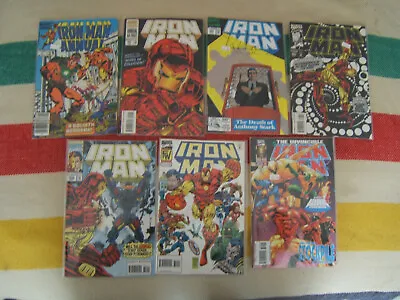Buy Iron Man Comic Lot Of 7 Issues 7, 15, 284, 307,308, 319, 330 Annual 1984 • 12.16£