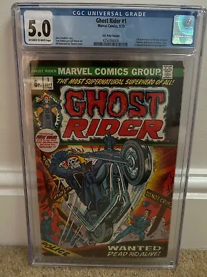 Buy Marvel Comics,  Ghost Rider #1  CGC Graded 5.0, Key Issue, 1st Son Of Satan • 295£