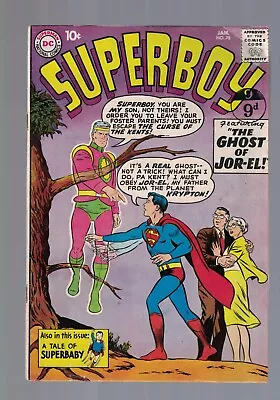 Buy DC Comics Superboy No. 78 January 1960  10c USA   The Ghost Of JOR_EL  • 34.99£