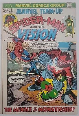 Buy Marvel Team-Up #5 VF- Kane Spider-Man Vision Puppet Master 1st Monstroid PICS! • 14.98£