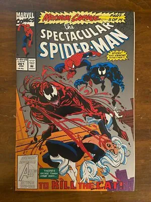 Buy SPECTACULAR SPIDER-MAN #201 (Marvel, 1976) VF Venom, Carnage, Black Cat • 8£