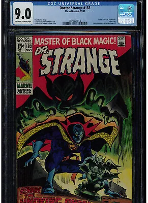 Buy Doctor Strange #183 Cgc 9.0 Roy Thomas 1969 Silver Age Gene & Colan Bill Everett • 159.02£