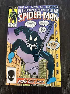 Buy The Spectacular Spider-Man #107 (1985) 1st App Sin Eater VF/NM 9.0 • 8£