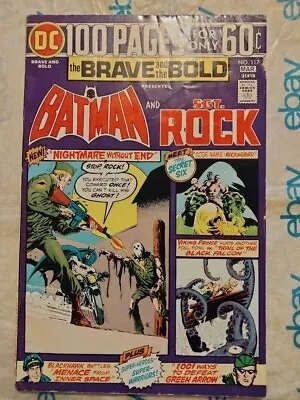 Buy Brave And The Bold #117 DC Comics 100 Page Batman Sgt.Rock Blackhawk Green Arrow • 11£