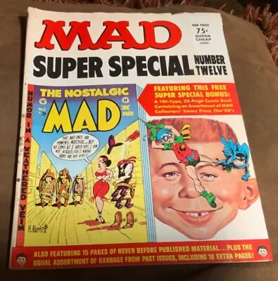 Buy Mad Magazine Special #12 - Giant 100 Pg Issue W/ Mad Comic Book #2 Intact - 1973 • 15.71£