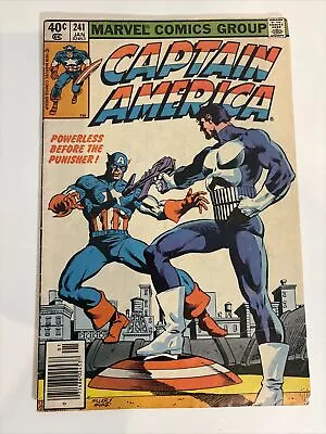 Buy Marvel Captain America #241 1st Meeting / Battle Punisher & Cap! Frank Miller • 16.60£