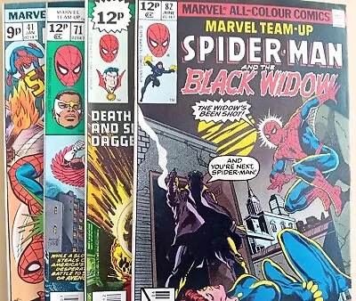 Buy Marvel Team Up #'s 41, 71, 76, 82 - FN- (5.5) Avg Grade - 1976-79 - UK Variants • 7.99£