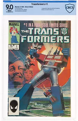 Buy Transformers #1 (Marvel, 1984) CBCS VF/NM 9.0 White Pages. • 285£