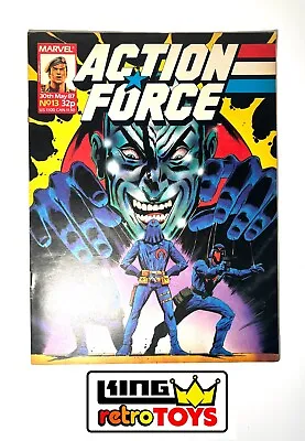 Buy 🔴ACTION FORCE GI JOE MARVEL COMICS No 13 MAY 30th 1987 VGC💥 • 14.95£