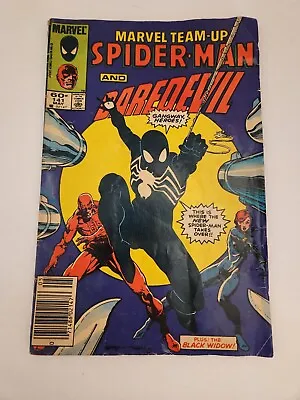 Buy Marvel Team-Up #141 (1984) Marvel Comic Spider-Man Daredevil 2nd Black Costume • 21.29£