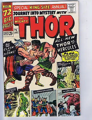 Buy Journey Into Mystery King-Size Annual #1 Marvel 1965 Thor VS. Hercules ! • 399.60£