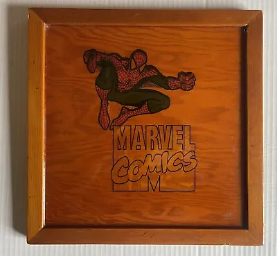 Buy Vtg 1991 Comic Book Store Display Promo Folk Art Sign Spider Man Marvel Signed • 99.85£