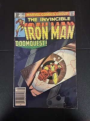 Buy Iron Man #149 *NEWSSTAND* Marvel Comics 1981 FN- Doomquest Part 1 Vs Dr Doom • 2.77£