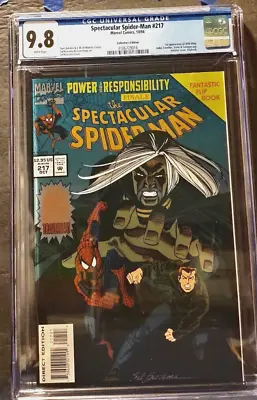 Buy Spectacular Spider-Man 217 Collector's Edition  CGC  9.8 NM/M   White Pages • 59.29£