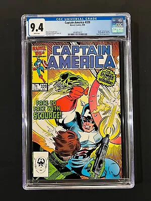 Buy Captain America #320 CGC 9.4 (1986) -  Death  Of The Scourge • 31.97£