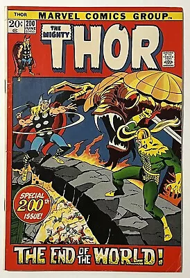 Buy Thor #200 - Marvel Comics 1972 - Ragnarok Story Stan Lee - FN • 7.19£