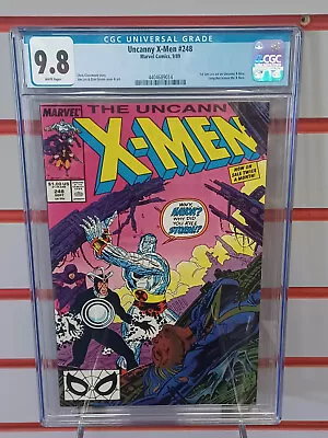 Buy UNCANNY X-MEN #248 (Marvel Comics, 1989) CGC Graded 9.8  ~JIM LEE ~WHITE Pages • 99.94£