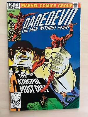 Buy Daredevil #170  May 1981  Marvel Comics Kingpin Frank Miller VFN • 29.99£
