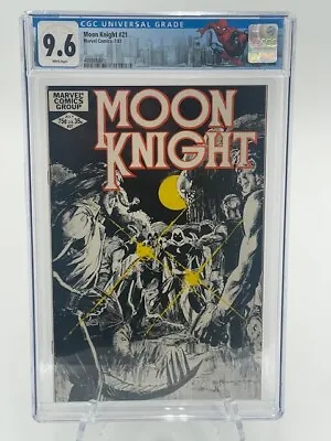 Buy Moon Knight #21 New Custom CGC 9.6 Case Bill Sienkiewicz - MK & Brother Voodoo! • 70.36£