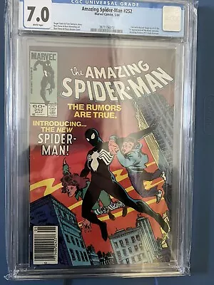 Buy Amazing Spider-Man #252 CGC 7.0 Newsstand Variant Edition 5/84 • 111.20£