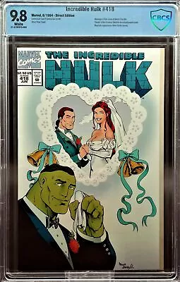 Buy Incredible Hulk #418, CBCS 9.8 NM/M, 1st Talos • 55.61£