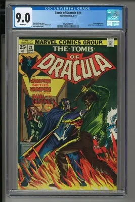 Buy Tomb Of Dracula #21 - CGC 9.0 - Blade Appearance • 319.67£
