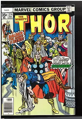Buy Mighty Thor 274 1978 Newsstand 6.5/fn+ Balder's Death/odin's Eye Key Issue! • 9.63£