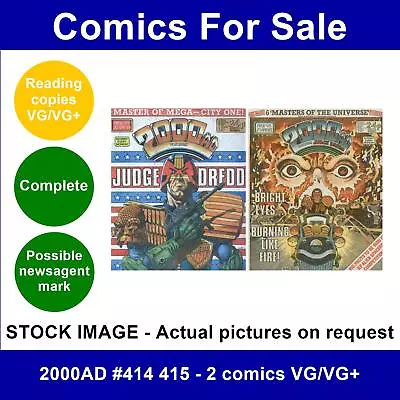 Buy 2000AD #414 415 - 2 Comics VG/VG+ • 4.99£