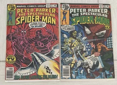 Buy Spectacular Spider-Man 27 28 (Marvel 1979) FNVF 1st & 2nd Frank Miller Daredevil • 30£