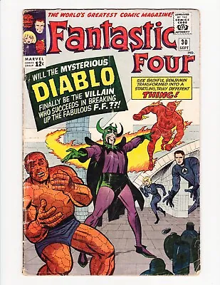 Buy Fantastic Four 30  Diablo!  (Marvel Sept. 1964 GD) • 48.20£