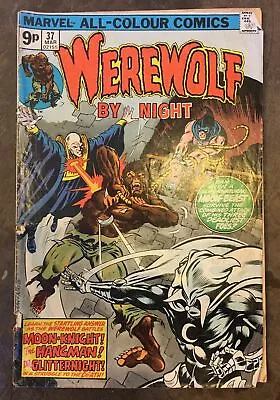 Buy Bronze Age Marvel Comics Werewolf By Night Key Issue 37 3rd Moon Knight • 15£