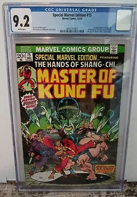 Buy SPECIAL MARVEL EDITION #15 CGC 9.2 WP ~ 1st Appearance Of Shang-Chi ~ Fu Manchu  • 1,205.54£