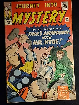 Buy Journey Into Mystery 100, Marvel Comics 1964, Stan Lee And Don Heck • 102.59£