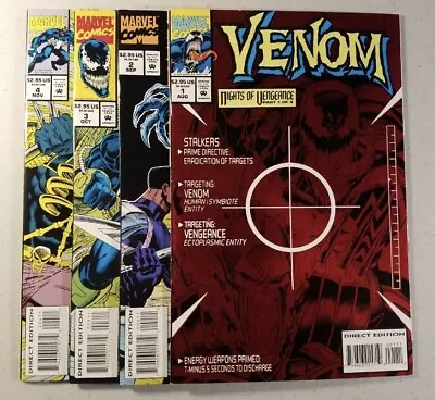 Buy Venom :nights Of Vengeance #1 -4 (1994) Complete Set Vf/nm Marvel Scarce • 24.95£