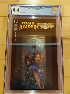 Buy 1999 Tomb Raider / Witchblade CGC 9.4, Michael Turner Art, Corver Lenticular • 193.12£