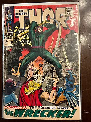 Buy The Mighty Thor #148 Marvel Comics 1968 Silver Age, Low Grade • 11.87£